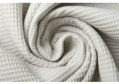 Mini Waffle Pique Fabric Light Grey