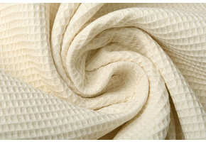 Mini Waffle Pique Fabric Natural