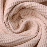 Mini Waffle Pique Fabric Powder Pink