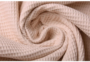Mini Waffle Pique Fabric Powder Pink