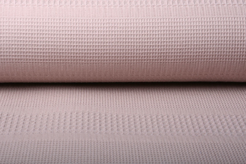 Combi Wafel Katoen Oud Roze