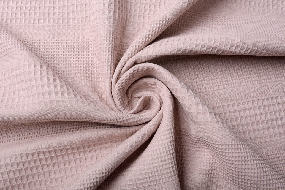 Combi Wafel Katoen Oud Roze