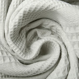 Combi Waffle Pique Fabric Light Grey