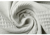 Combi Waffle Pique Fabric Light Grey