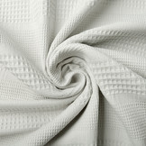 Combi Waffle Pique Fabric Light Grey