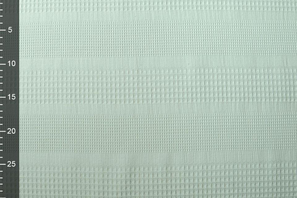 Combi Waffle Pique Fabric Light Old Green