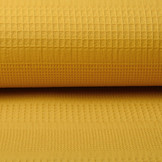Combi Waffle Pique Fabric Ocher Yellow