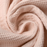 Combi Waffle Pique Fabric Powder Pink
