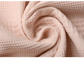 Combi Waffle Pique Fabric Powder Pink