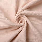 Combi Wafel Katoen Poeder Roze