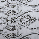 Mesh Geborduurd Pailletten Noelle Zilver