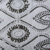 Mesh Embroidered Sequins Noelle Silver