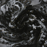 Mesh Embroidered Sequins Noelle Silver