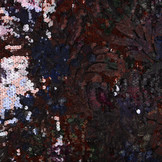 Sequins on Velours Multi Color