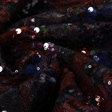 Sequins on Velours Multi Color