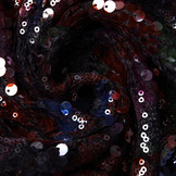Sequins on Velours Multi Color