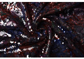 Sequins on Velours Multi Color