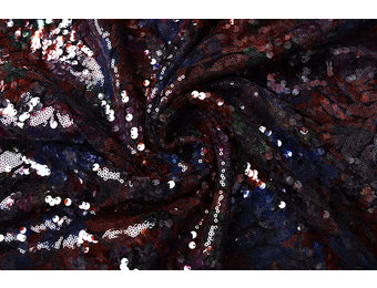 Pailletten auf Samt Mia Multi Color