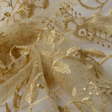 Netz Bestickt Perle Charlot Gold