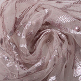 Mesh Geborduurd Parel Lilith Oud Lila