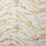 Mesh Embroidered Pearl Leonor Gold
