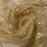Netz Bestickt Perle Leonor Gold