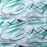 Chiffon Bedrukt Penseelstreken Zeegroen Marine Blauw
