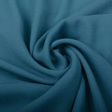 Crêpe Georgette Licht petrol blauw