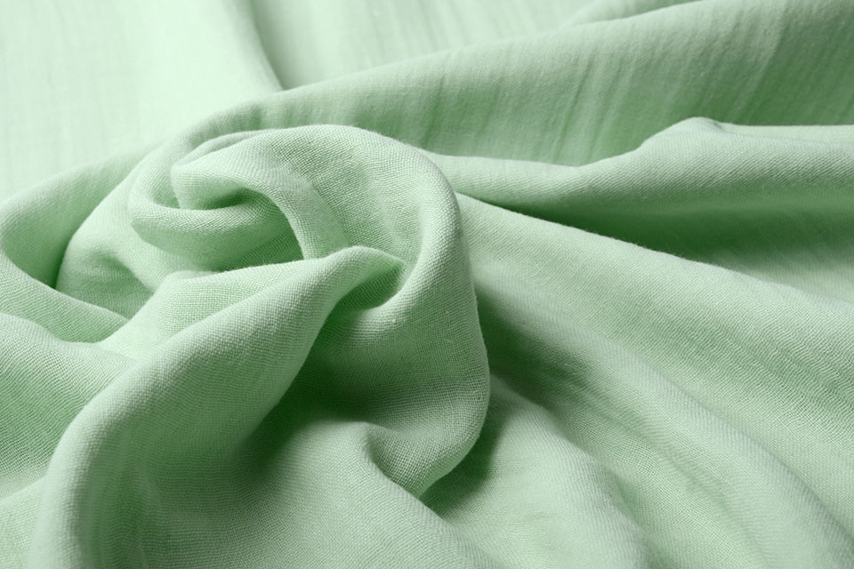 Stretch Double Gauze Fabric - Solid in Sea Green