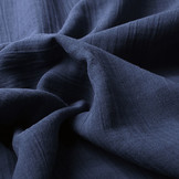 Baumwoll Musselin Stoff Dunkel Jeans