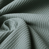 Mini Waffle Pique Fabric Old Green
