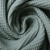 Mini Waffle Pique Fabric Old Green