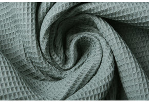 Mini Waffle Pique Fabric Old Green