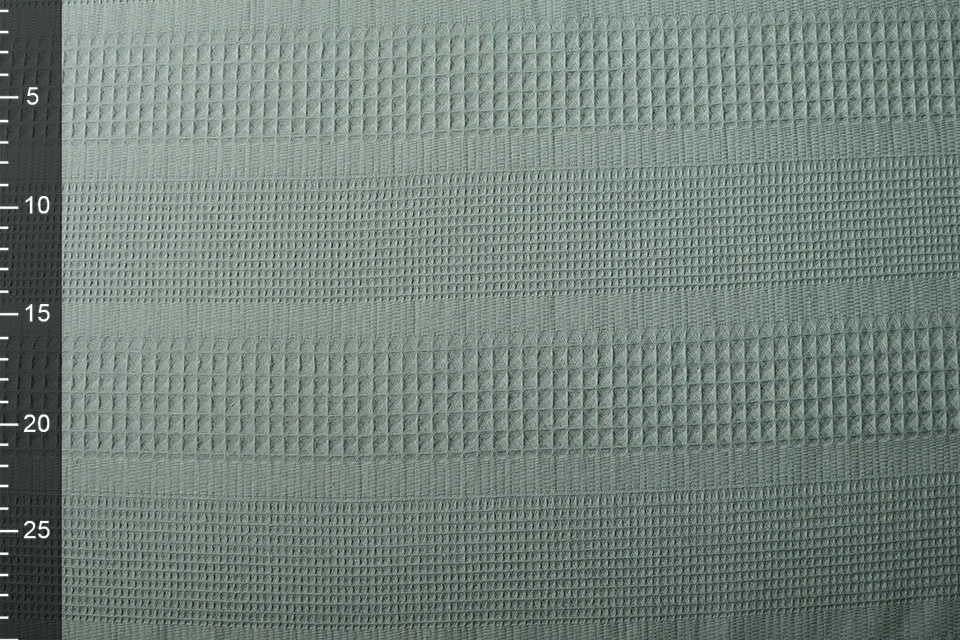 Combi Waffle Pique Fabric Old Green