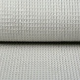 Waffle Pique Fabric Light Grey