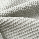 Waffle Pique Fabric Light Grey