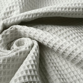 Waffle Pique Fabric Light Grey