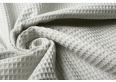 Waffle Pique Fabric Light Grey