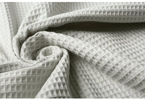 Wafel Katoen Licht Grijs