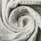 Waffle Pique Fabric Light Grey