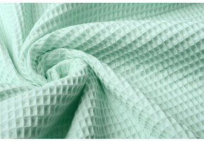 Waffle Pique Fabric Mint Green