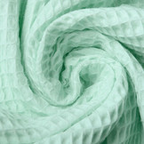 Waffle Pique Fabric Mint Green