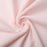 Waffle Pique Fabric Light Pink