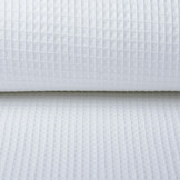 Waffle Pique Fabric White