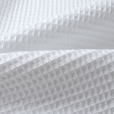 Waffle Pique Fabric White