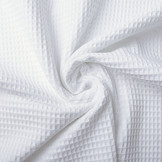 Waffelpiqué Baumwolle Weiß
