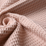 Waffle Pique Fabric Powder Pink