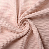 Waffle Pique Fabric Powder Pink