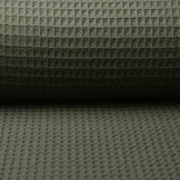 Waffle Pique Fabric Army Green