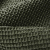 Waffle Pique Fabric Army Green